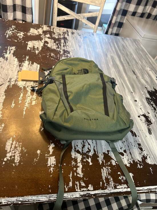 The North Face Pivoter Backpack in Thyme Light Heather